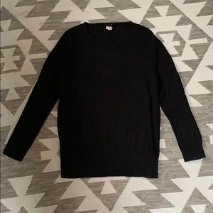 J. Crew black crew neck sweater S